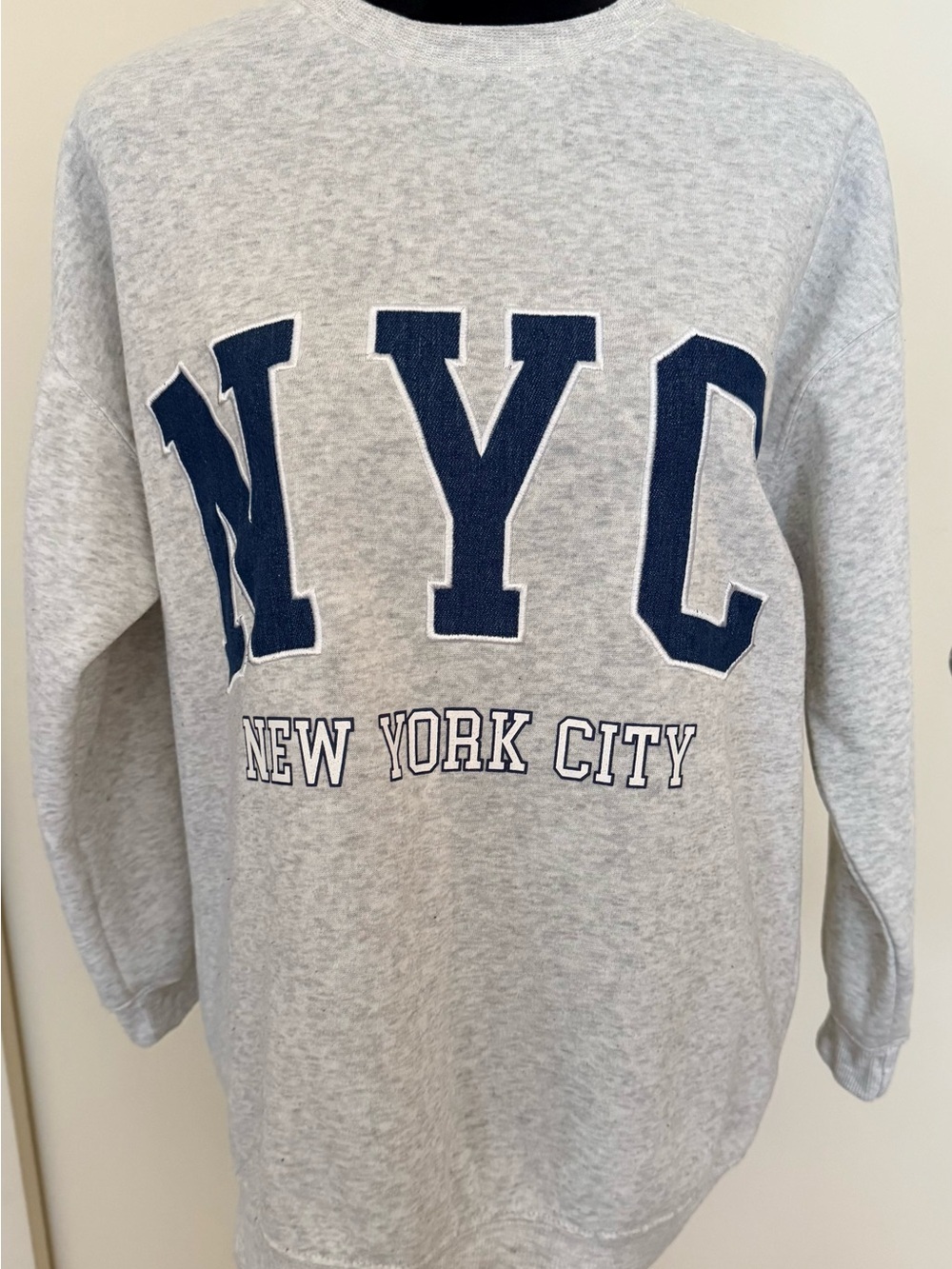 No Comment NYC New York City Pullover Sweatshirt Gray M